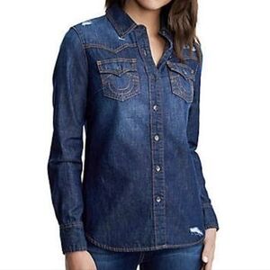 True Religion Georgia Western Denim Shirt